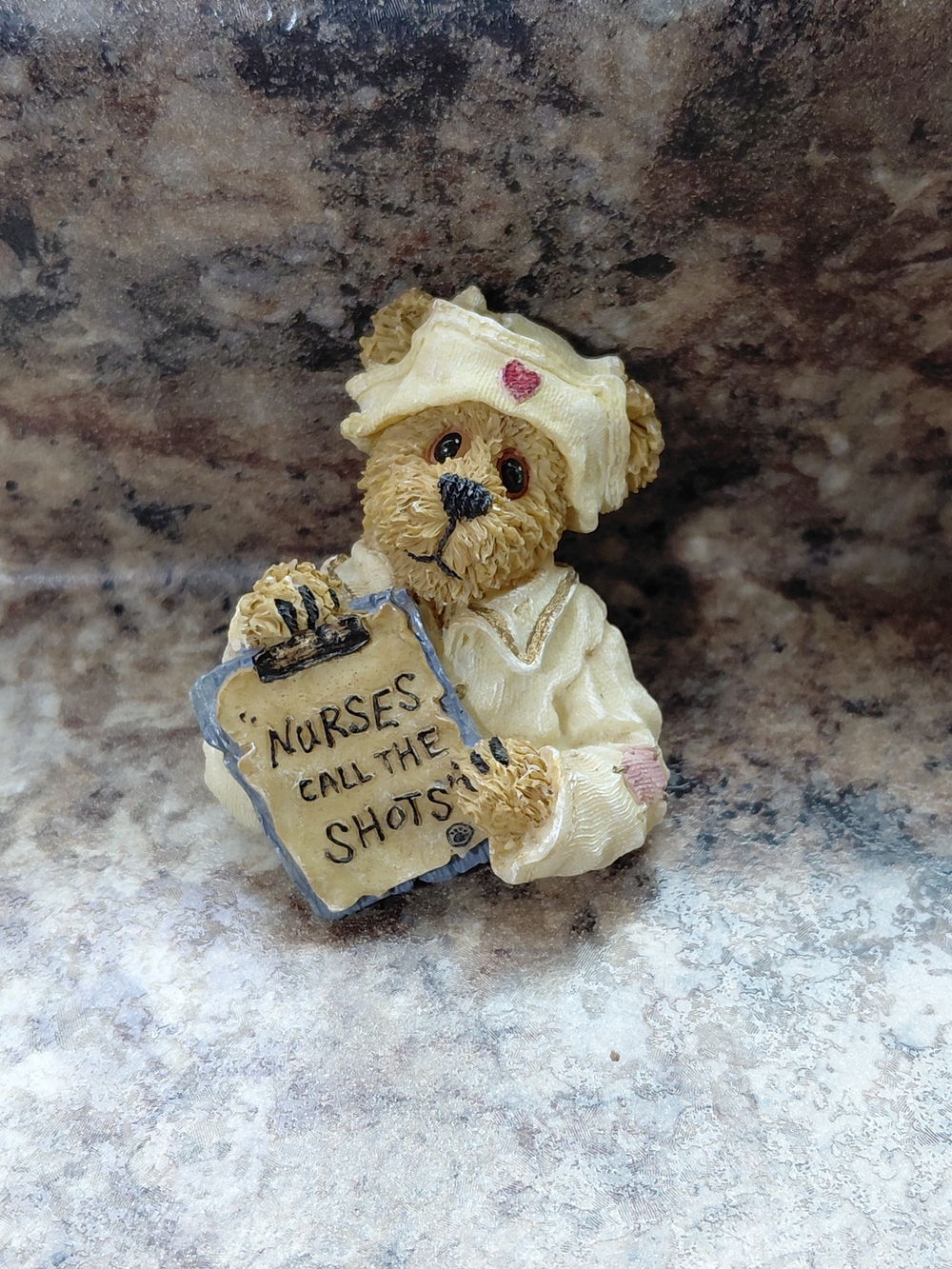 Vintage Boyds Bearstone Collection "Nurses Call The Shots" Cute Nurse Pin Brooch